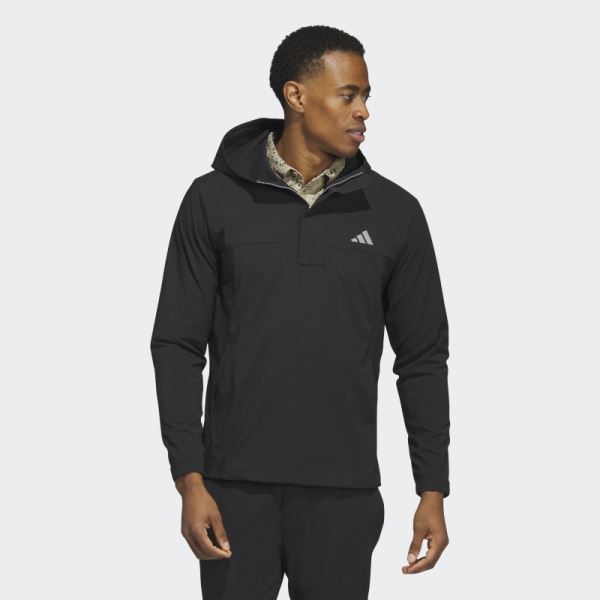 Adidas Ripstop 1/4-Zip Golf Hoodie Black