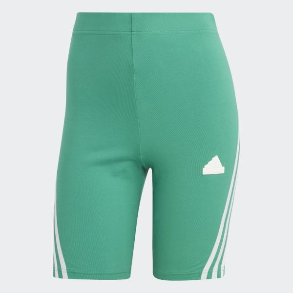 Adidas Court Green Future Icons 3-Stripes Bike Shorts