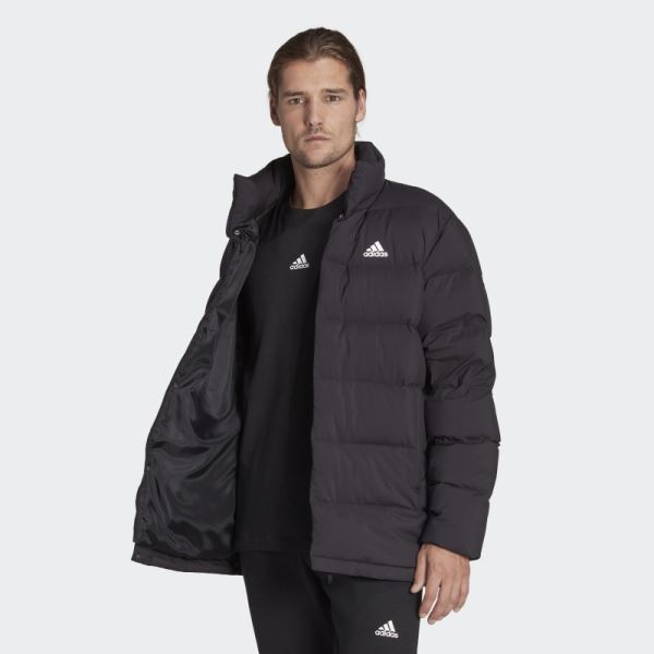 Adidas Helionic Mid-Length Down Jacket Black