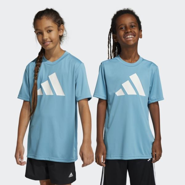 Adidas Train Essentials AEROREADY Logo Regular-Fit Tee Blue