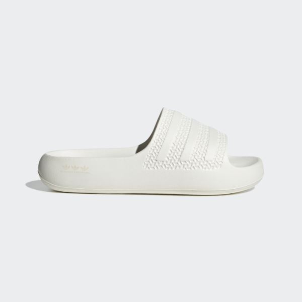 Adidas White Adilette Ayoon Slides