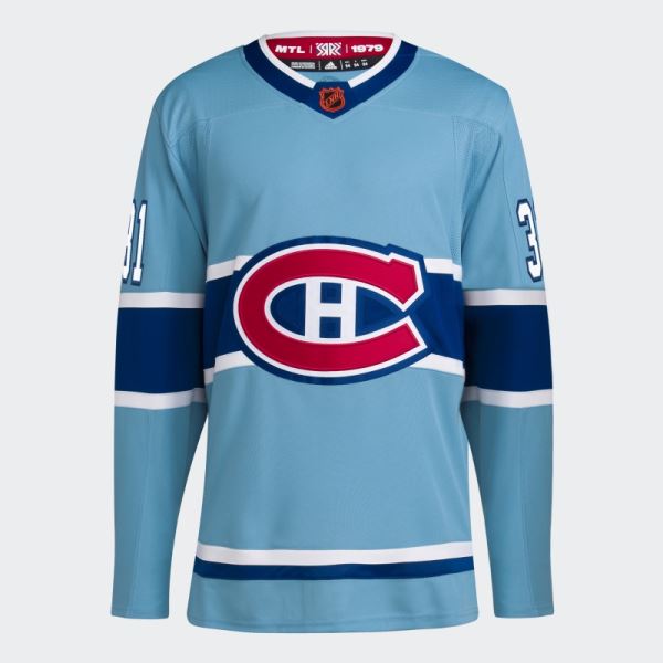 Canadiens Price Authentic Reverse Retro Wordmark Jersey Sky Blue 10 Adidas