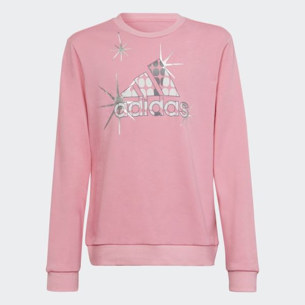 Pink Dance Cotton Regular Sweatshirt Adidas