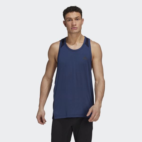 Ink Metallic Training Tank Top Adidas