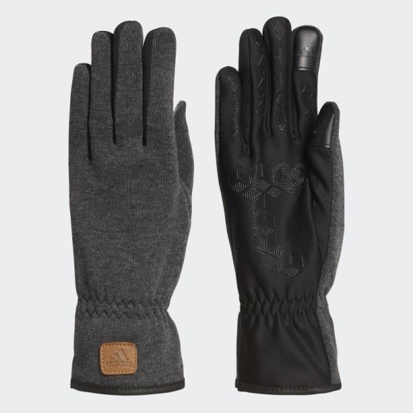 Heather Grey Edge Gloves Adidas