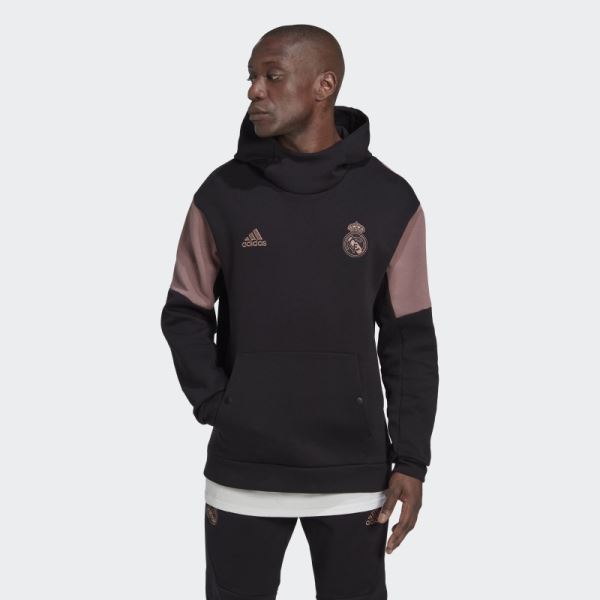 Adidas Real Madrid Travel Hoodie Black