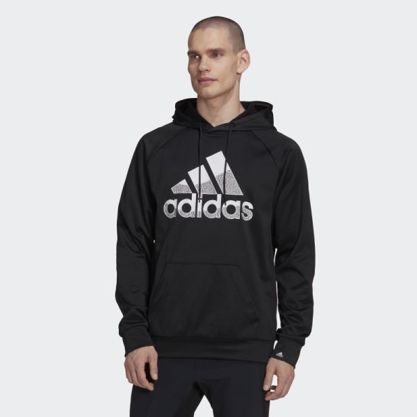 Adidas Black AEROREADY Game and Go Big Logo Hoodie