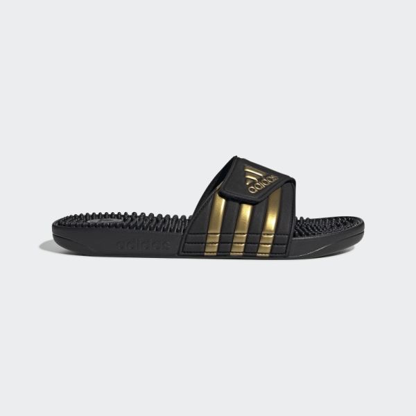 Adidas Black Adissage Slides