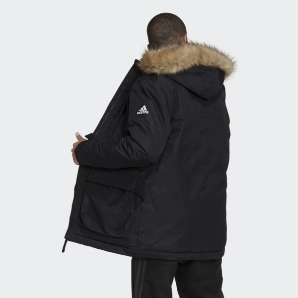 Adidas Black Utilitas Hooded Parka Stylish