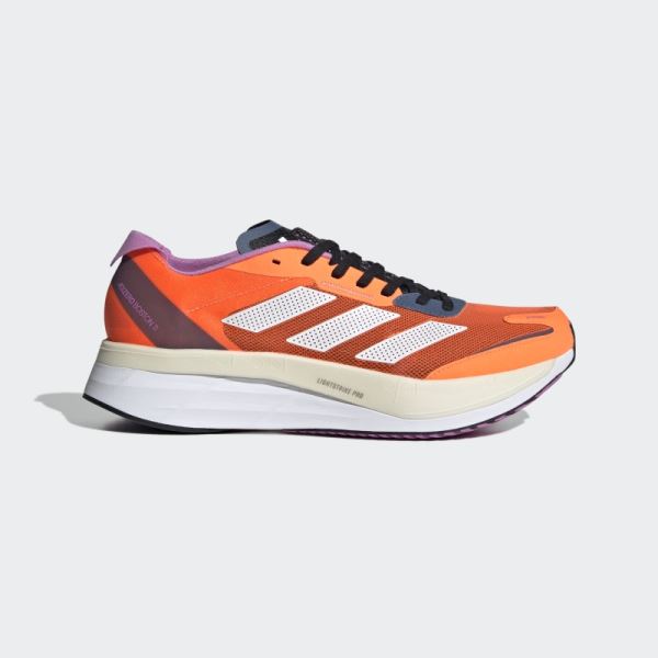 Orange Adizero Boston 11 Shoes Adidas