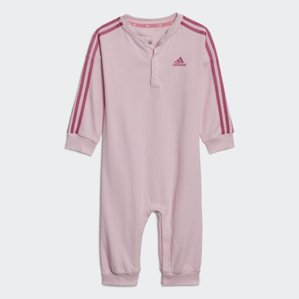 Essentials 3-Stripes French Terry Bodysuit Adidas Pink