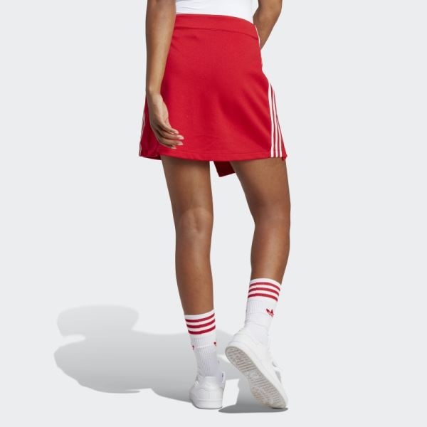 Adidas Scarlet Adicolor Classics 3-Stripes Short Wrapping Skirt