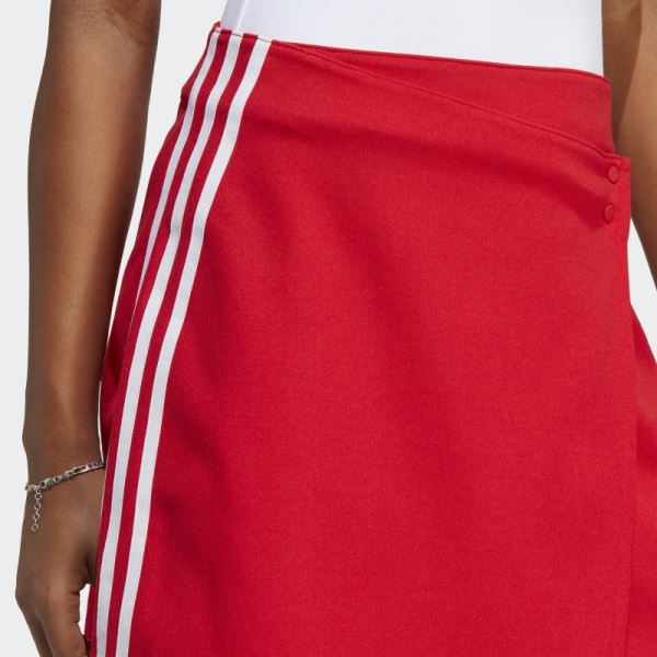 Adidas Scarlet Adicolor Classics 3-Stripes Short Wrapping Skirt