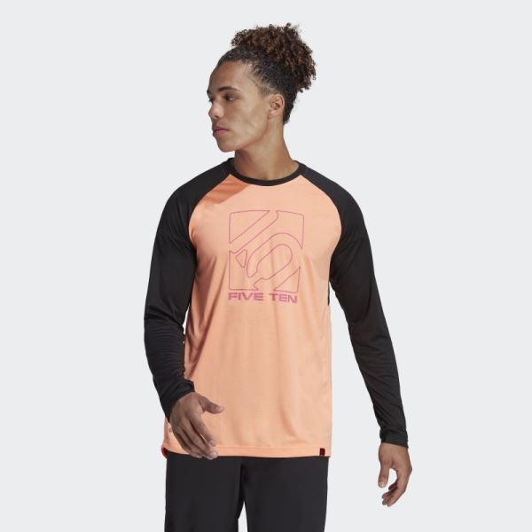 Beam Orange Five Ten Long Sleeve Jersey Adidas