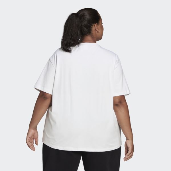 Tee (Plus Size) White Adidas