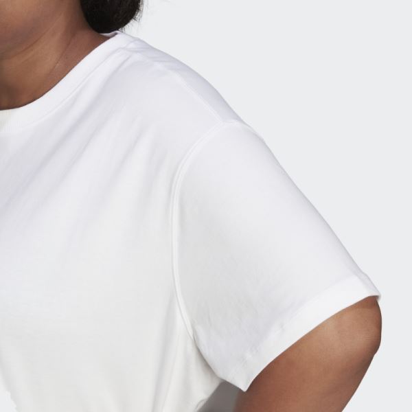 Tee (Plus Size) White Adidas