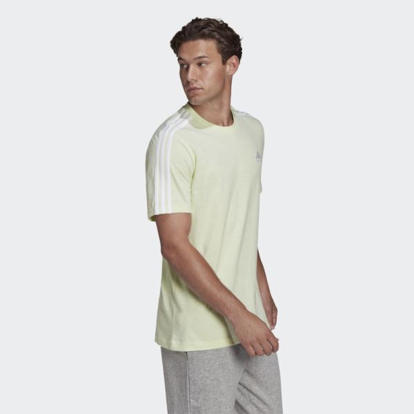 Lime Mel Essentials 3-Stripes T-Shirt Adidas