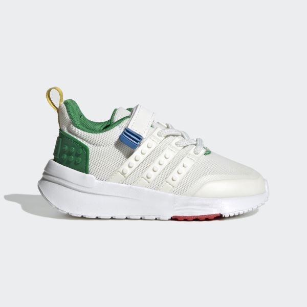 White Adidas x LEGO Racer TR21 Elastic Lace and Top Strap Shoes Fashion