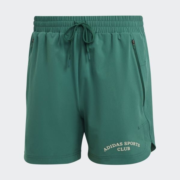 Green Sports Club Graphic Shorts Adidas