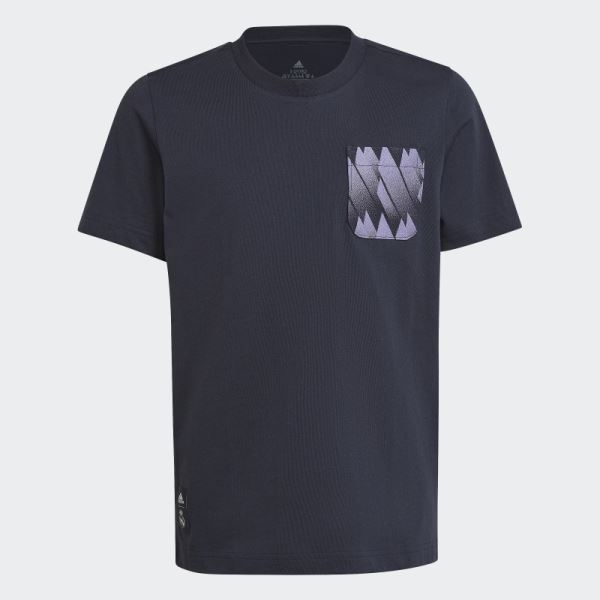 Night Navy Adidas Real Madrid Graphic Tee