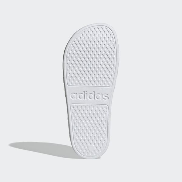 White Adilette Aqua Slides Adidas