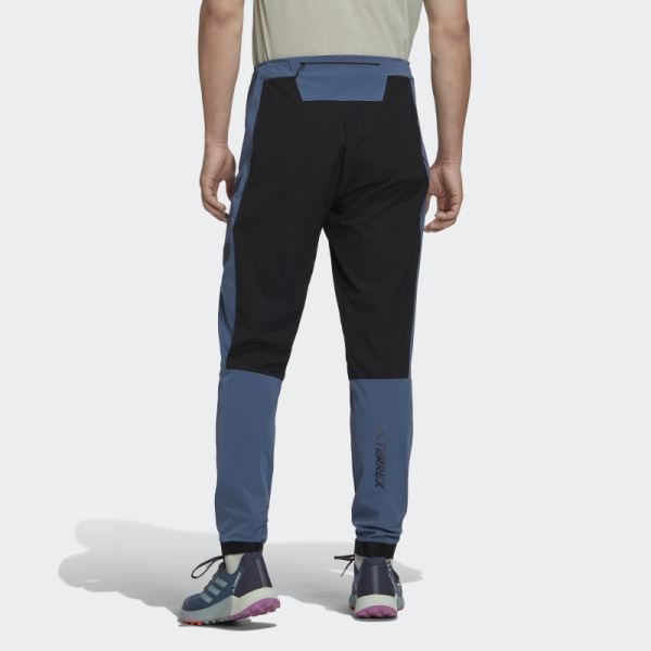 Steel Adidas TERREX Agravic Hybrid Trail-Running Pants