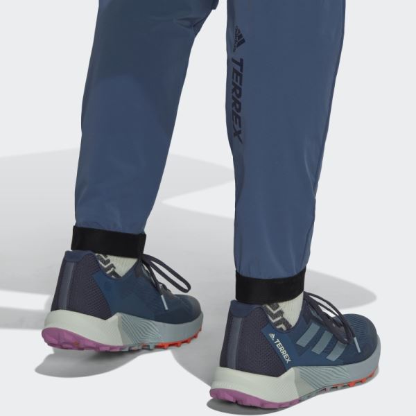 Steel Adidas TERREX Agravic Hybrid Trail-Running Pants