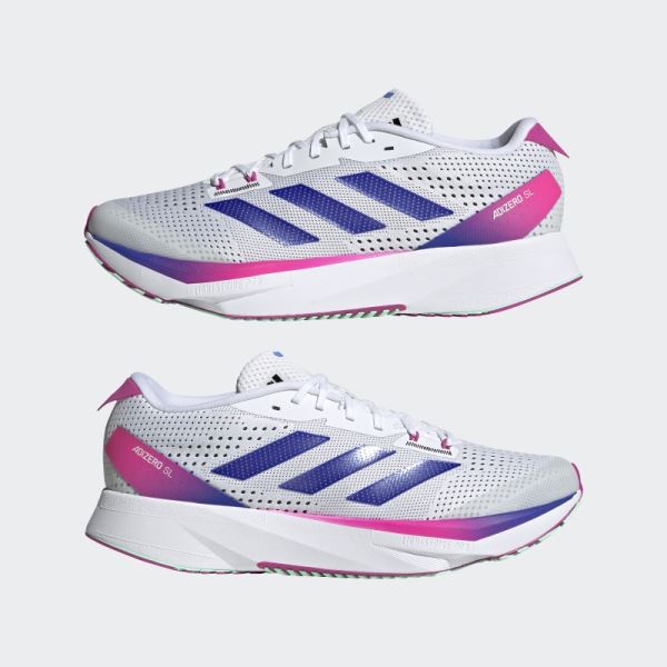 White Fashion Adidas ADIZERO SL RUNNING SHOES