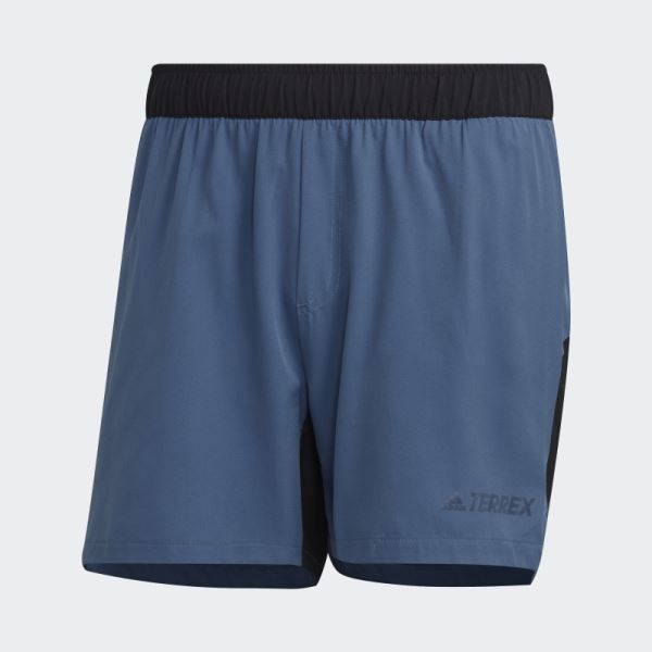 Adidas Terrex Trail Running Shorts Steel