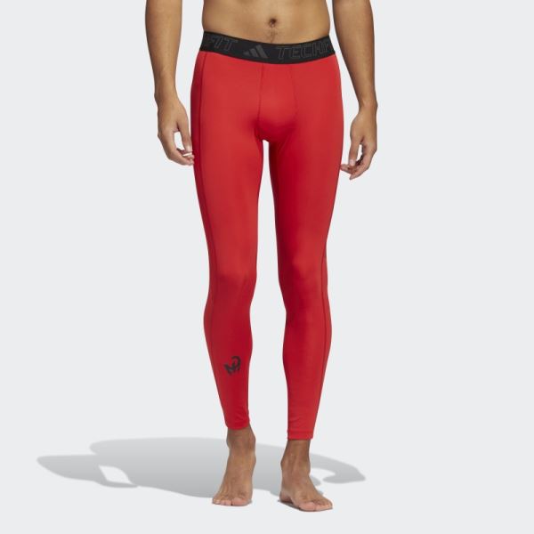 Mahomes Techfit Tights Red Adidas