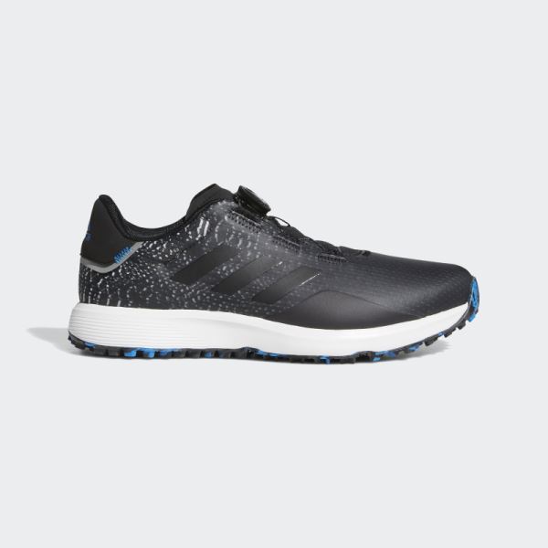 Adidas Black S2G BOA Wide Spikeless Golf Shoes