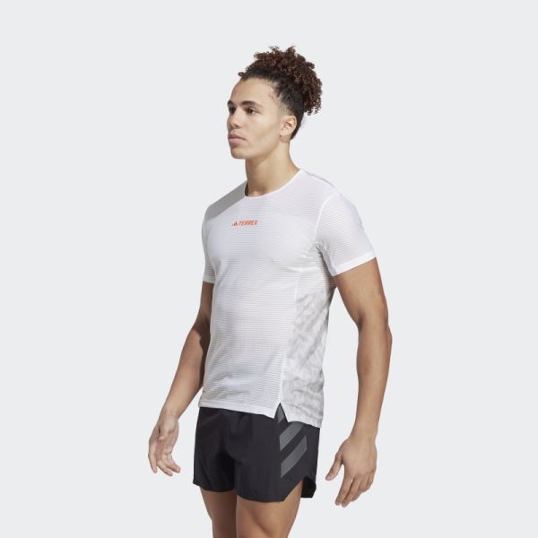 Adidas Terrex Agravic Pro Trail Running Tee White