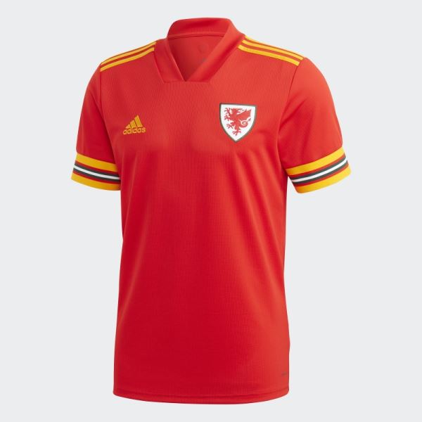 Wales Home Jersey Adidas Red