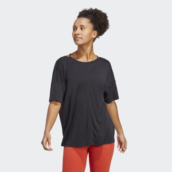 Yoga Studio Oversized Tee Adidas Black