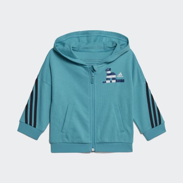 Blue Adidas x Classic LEGO Jacket and Pant Set Hot