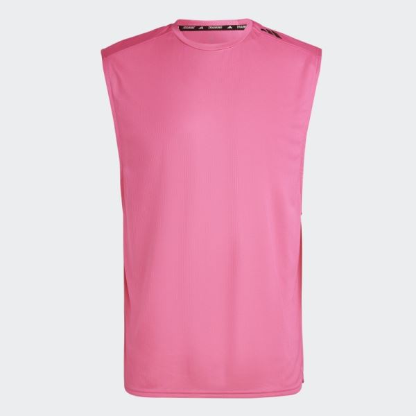 Magenta Adidas Designed for Training Pro Series HIIT Tank Top Curated by Cody Rigsby