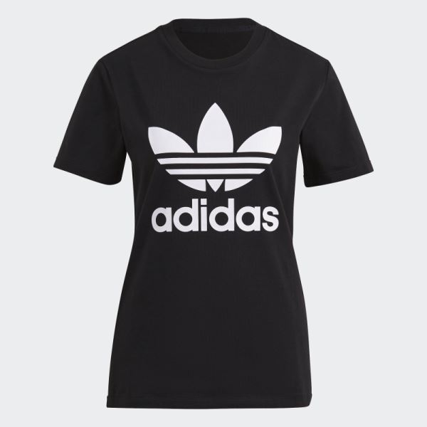 Adidas Black Adicolor Classics Trefoil Tee