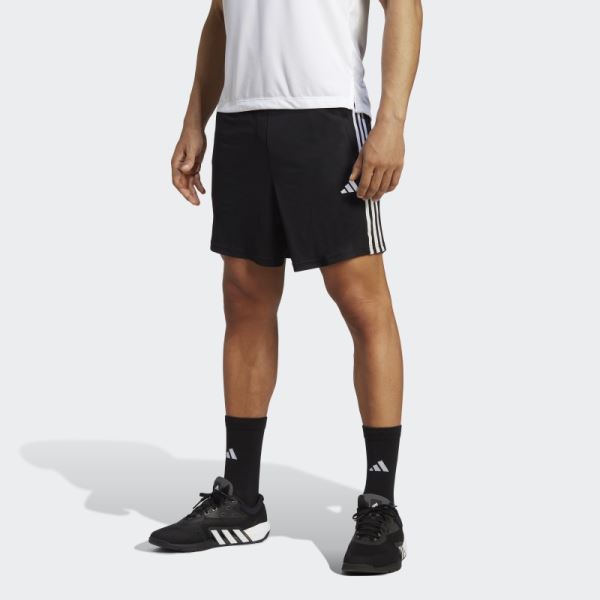 Train Essentials Piqué 3-Stripes Training Shorts Adidas Black