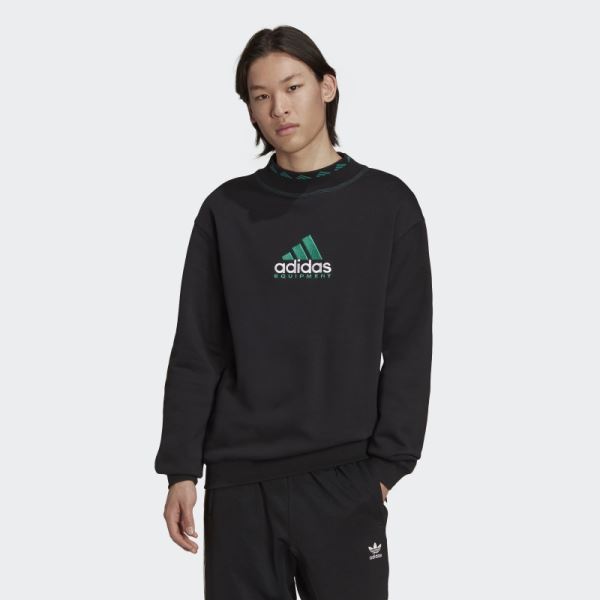 Black EQT Archive Crewneck Sweatshirt Adidas