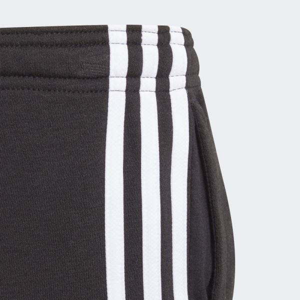 Black Adidas Essentials 3-Stripes French Terry Pants Hot