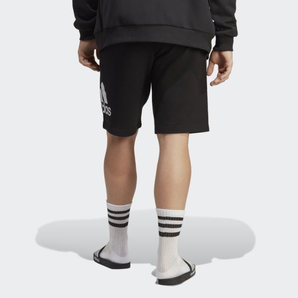 Essentials Big Logo French Terry Shorts Adidas Black