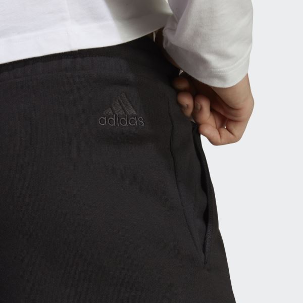 Essentials Big Logo French Terry Shorts Adidas Black