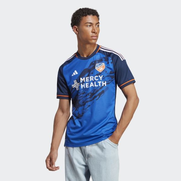 Blue FC Cincinnati 23/24 Home Authentic Jersey Adidas