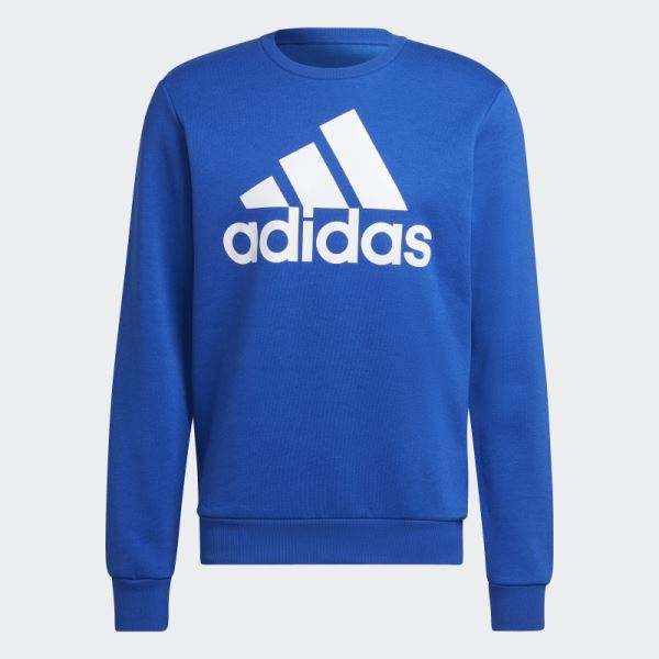 Adidas Royal Blue Essentials Big Logo Sweatshirt