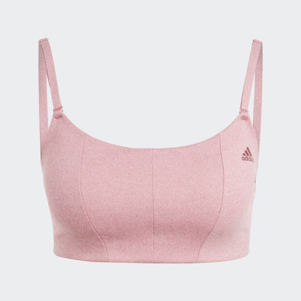 Adidas Yoga Studio Light-Support Bra Pink Mel