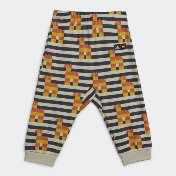 Yellow Adidas x Classic LEGO Tee and Pants Set Hot