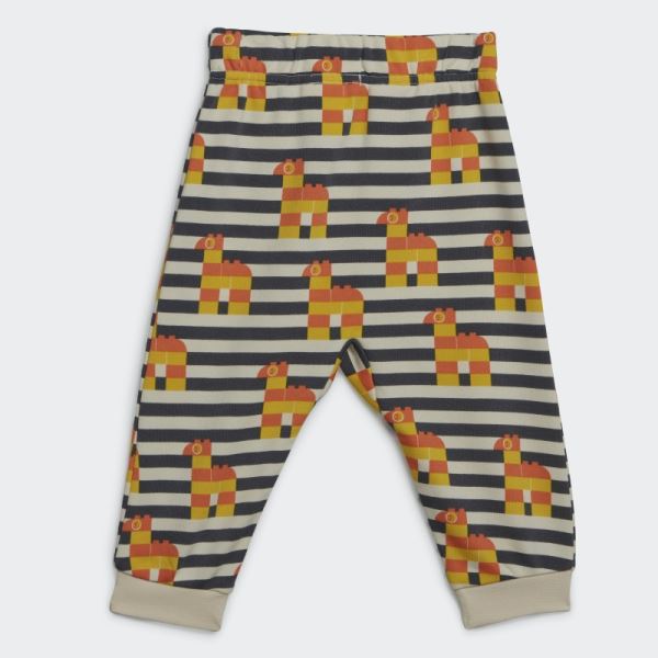 Yellow Adidas x Classic LEGO Tee and Pants Set Hot