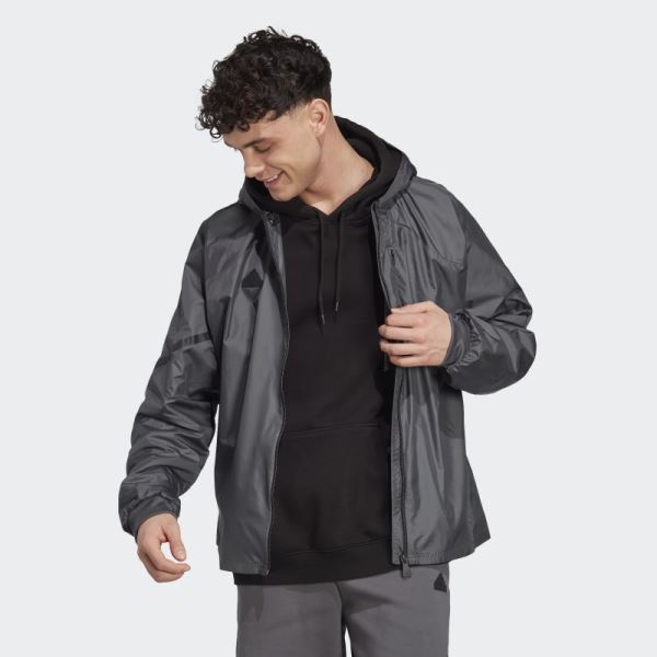 Grey Designed 4 Gameday Full-Zip Track Jacket Adidas