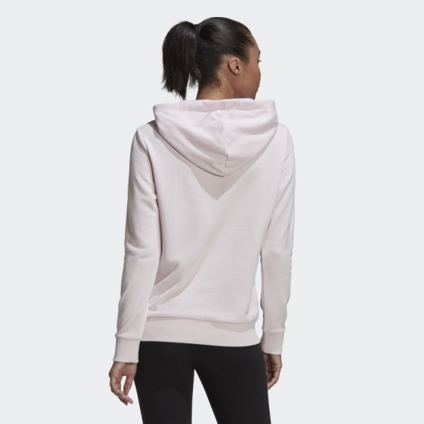 Adidas Pink Essentials Relaxed Logo Hoodie