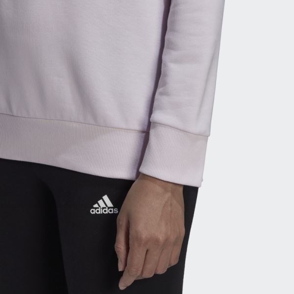 Adidas Pink Essentials Relaxed Logo Hoodie